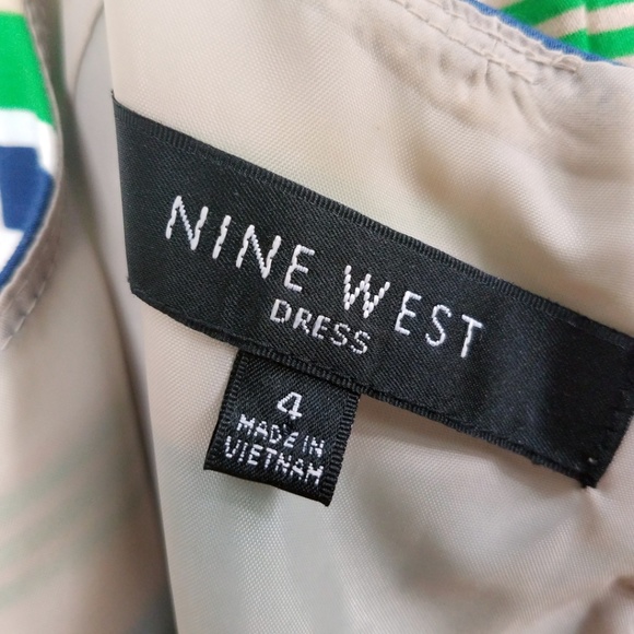 Nine West Lined Women's Summer Sun Halter Dress - Picture 8 of 8